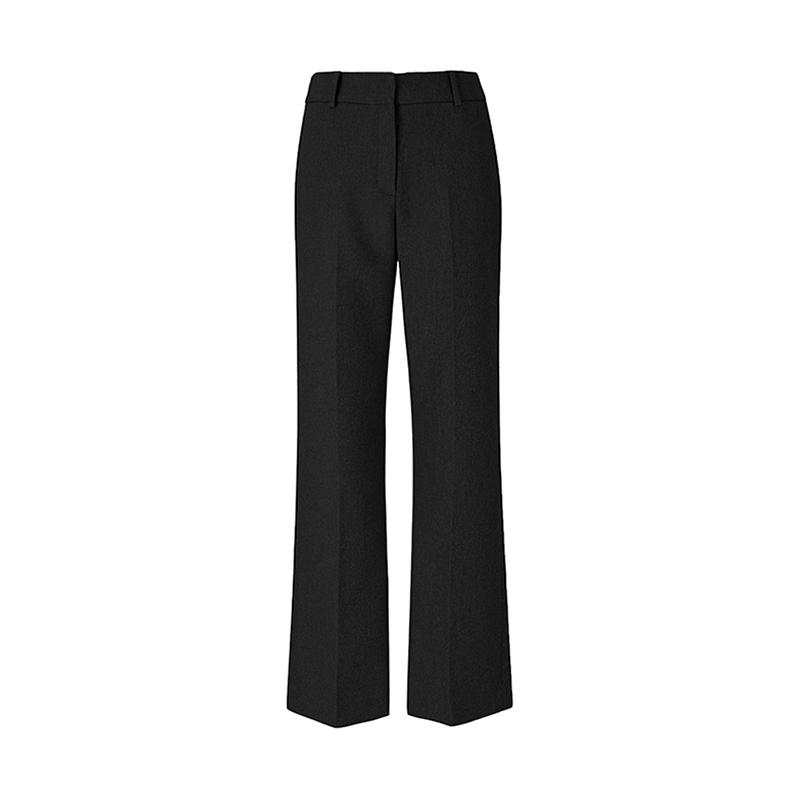 VISITINNEWYORK Elastic Waist Semi-Bootcut Slacks (Vz1Lp34)