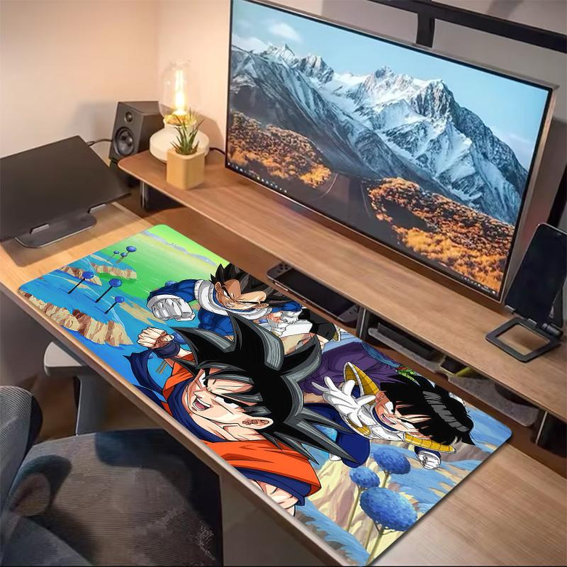 Dragon Ball Z Print Cushion Non-slip Laptop Tablet Big Mousepad XXL Mat Mini PC Playmat With Lock edge