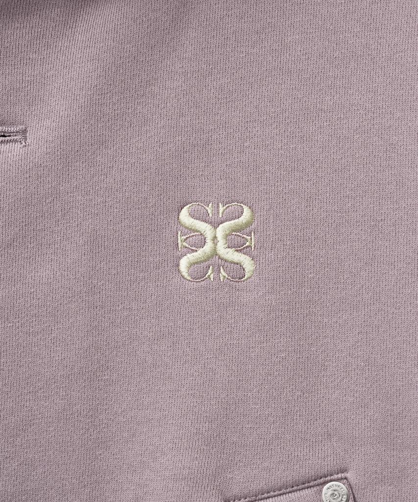 Худи на молнии Satur Theo Cotton All Day, фиолетовое (Тип А)