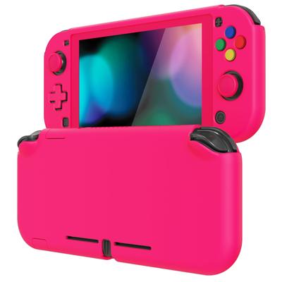 EXtremeRate Custom cover for PlayVital Switch защитный чехол для Switch Lite с защитной пленкой для экрана Lite, (жесткий) - 1 [Ярко-розовый]
