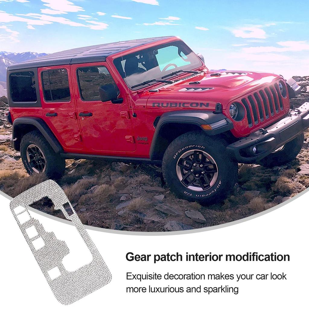 Bling коробка переключения передач накладка наклейка панель крышка для Jeep Wrangler JK JKU 2012-2018 автомобильный Стайлинг украшения аксессуары для интерьера