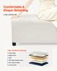 VEVOR Storage Ottoman Bench, Button-Tufted End of Bed Bench with Side Bags, Flip-up Upholstered Storage Chest with Metal Frame