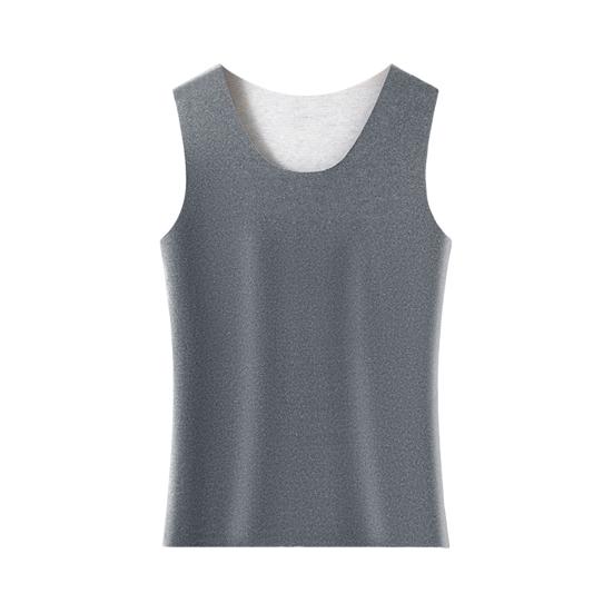 Men Thermal Vest Seamless Tailoring High Elasticity DE Velvet Sanding Technology Heat Generation Tank Tops