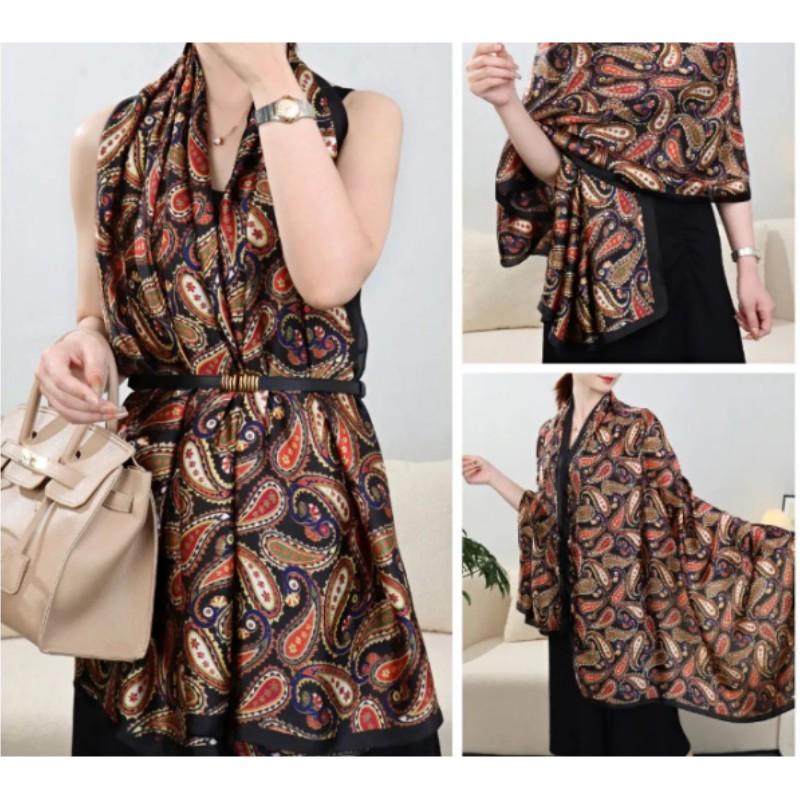 Women's Spring and Summer Thin Section Temperament Sunscreen Silk Scarf