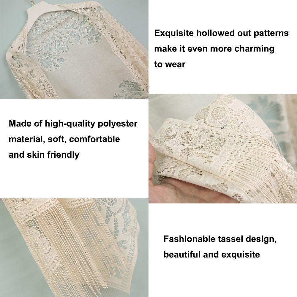 Hollow Women Shawl Multicolored Tulle Shawl Cloak Wedding Bridal Shawl Women