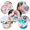 Поплавок для взрослых и детей Ninonly Float Water Play Glitter Inflator Swimming Cute Summer Vacation Диаметр 90 см В форме сердца (розовый)