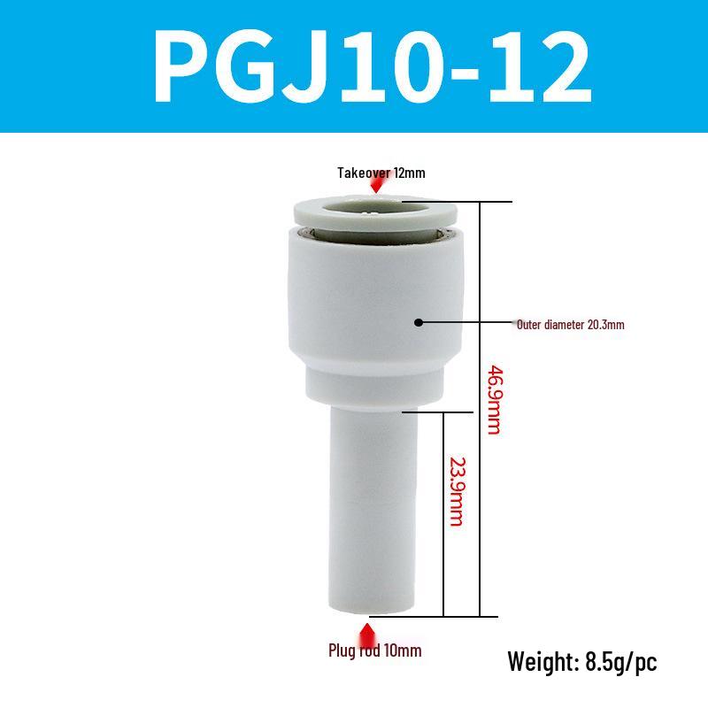 Elbow Pipe Plug Reducer Bush PGJ6-4 8-6 12-6 16-10 Blue-Black-White Male-Female