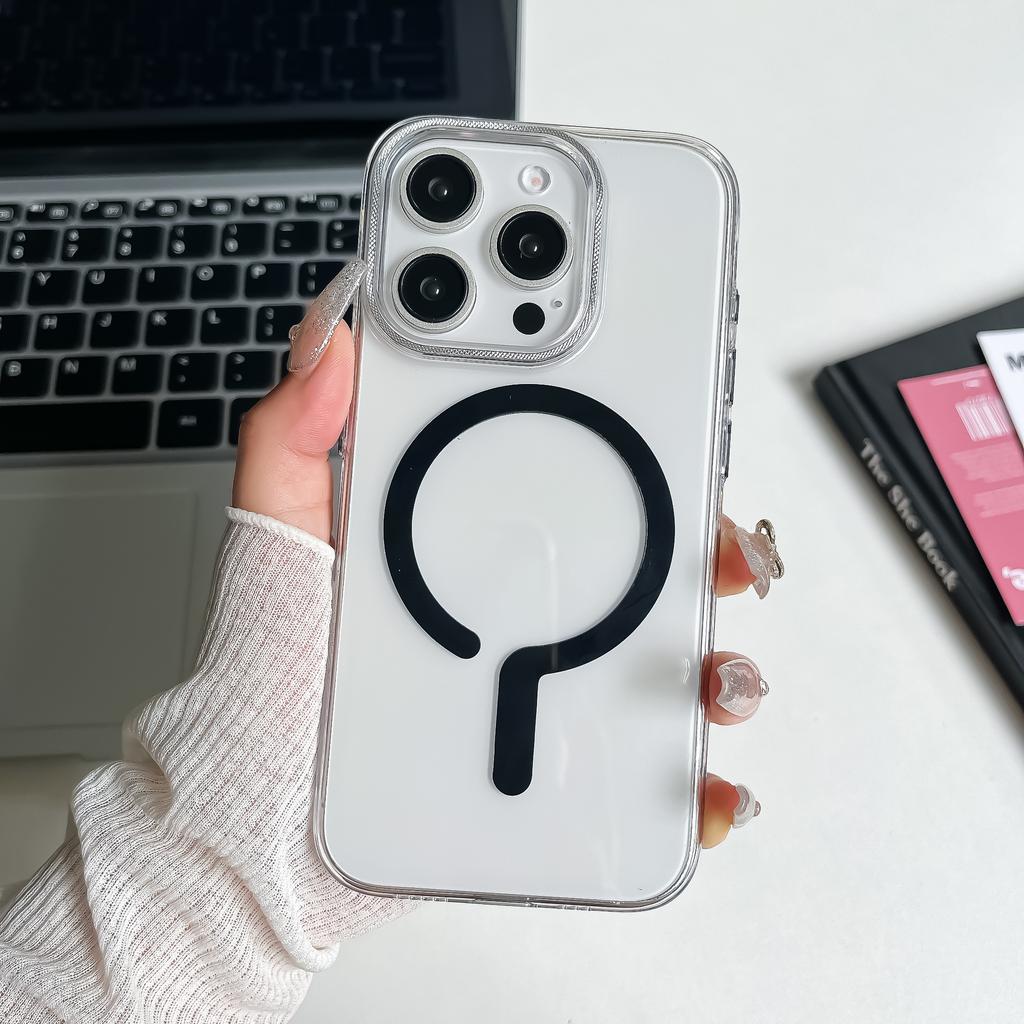 Simple and Transparent Suitable for Apple 16promax Magnetic Phone Case IPhone 15 Disassembly Lens 14 Anti Fall Protection