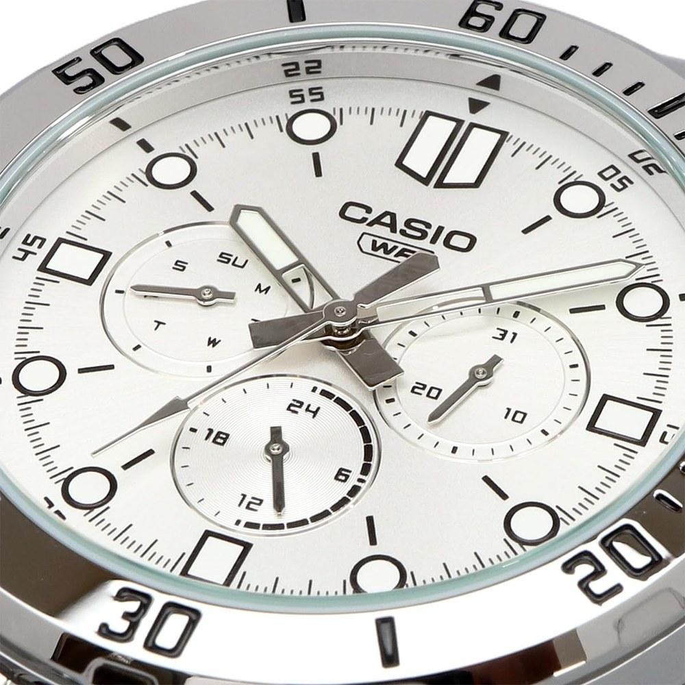 Casio Standard Quartz Men's Watch MTP-VD300D-7E Multi-Axis 24-Hour Silver Metal Band
