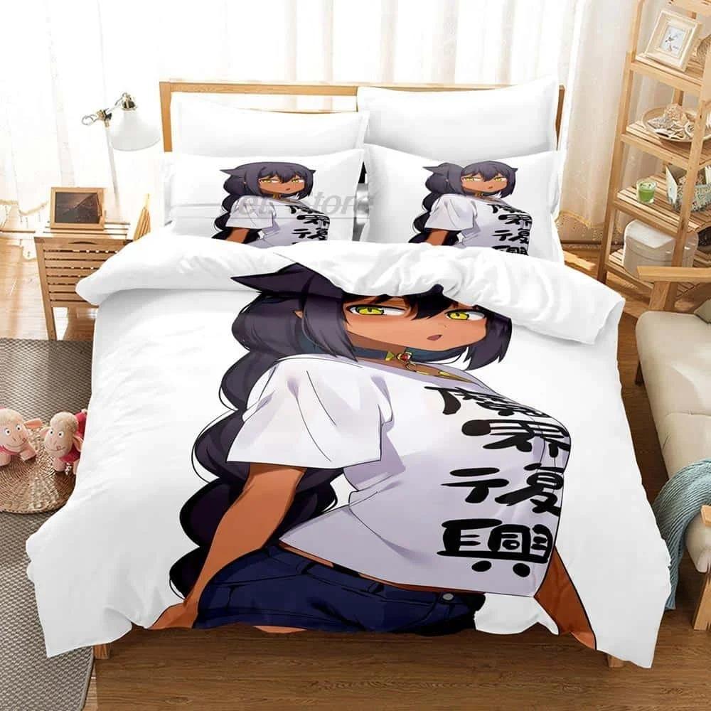 3D Anime The Great Jahy Will Not Be Defeated! Bedding Set Single Twin Queen King Size Bed Set Adult Kid Bedroom Duvet Cover Sets