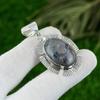 Oval Iolite Sunstone Stone Artisan Elegant Wife Pendant Jewelry Sterling Silver