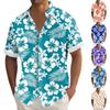 Hawaiian Shirt For Men, Men's Vintage Button Down Bowling Shirts Short Sleeve Summer Beach Shirt