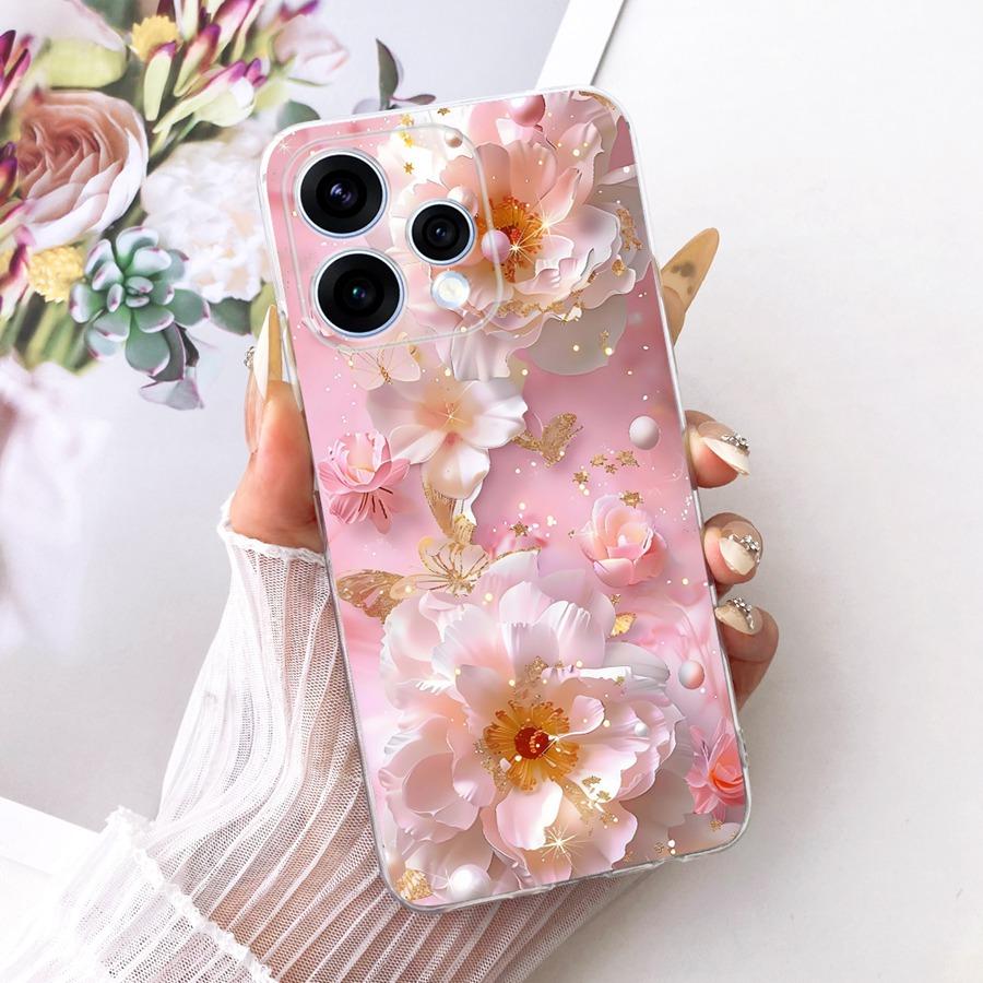 Чехол для OPPO Reno15 Reno 15F Милый Кот Расписной ТПУ Чехол для Телефона для OPPO Reno15 F Reno 15 CPH2825 Защитный Мягкий Силиконовый Capa