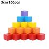 Three Colourful Dimensional Square Building Blocks Early Educational Kids Toys