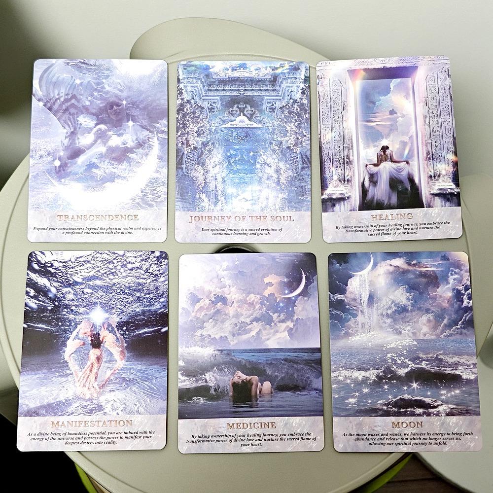 Колода Оракула «Жемчужины Мудрости» 10,4*7,3 см, 44 карты. Погрузитесь в эфирные образы, направляющие вас к открытию более глубокого смысла.