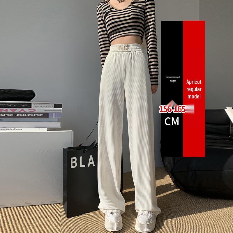 Женские брюки с высокой посадкой из черного ледяного шелка - Зауженные к низу, Маленький размер, Коллекция Лето 2025