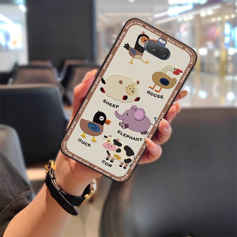 Durable Waterproof Phone Case For Sony Xperia 20/Xperia 8 Fashion Design Silicone protective Anti-dust Cute TPU Cartoon