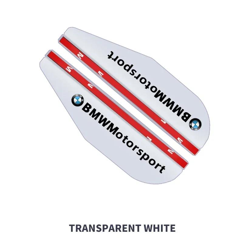 2Pcs PVC Car Rearview Rain Eyebrow Transparent Stickers For BMW M Performance E36 E60 E90 X2 X1 X3 X5 E46 E39 E70 M3 M5 M6