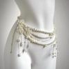 Multilayer Pearl Belt Waist Chain for Women's Fashion Retro Y2K Designer Belt Character Playing Clothes Accessories Party Belts