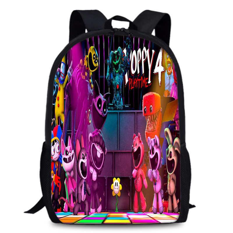 Poppy Chapter Playtime 4 Durable Bookbag 15in Laptop Anime Backpack Oxford