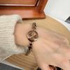 Watch women's fashion gold coffee bracelet with watch women's sense of simple temperament commuting versatile women exquisite high-end quality