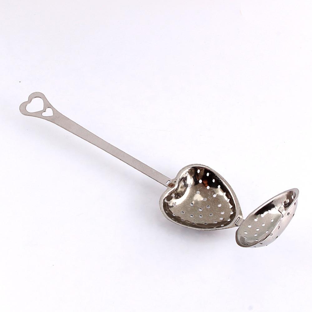 4pcs set Heart Shape Design Tea Infuser Spoon Stainless Steel Mesh Filter Tea Ball For Seasonings