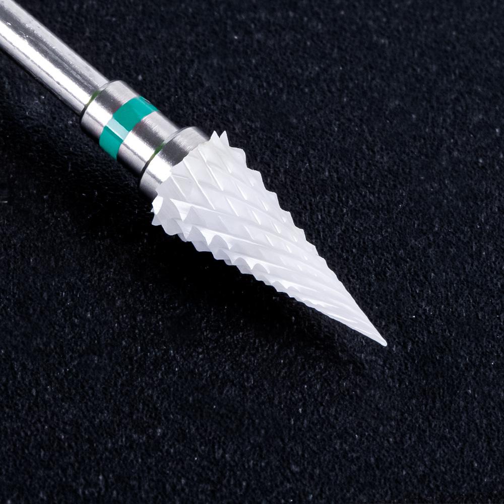 Керамическая фреза, маникюрные сверла для ногтей, электрические пилочки для ногтей, розовые, синие, шлифовальные насадки, фрезы, резак, аксессуары для заусенцев