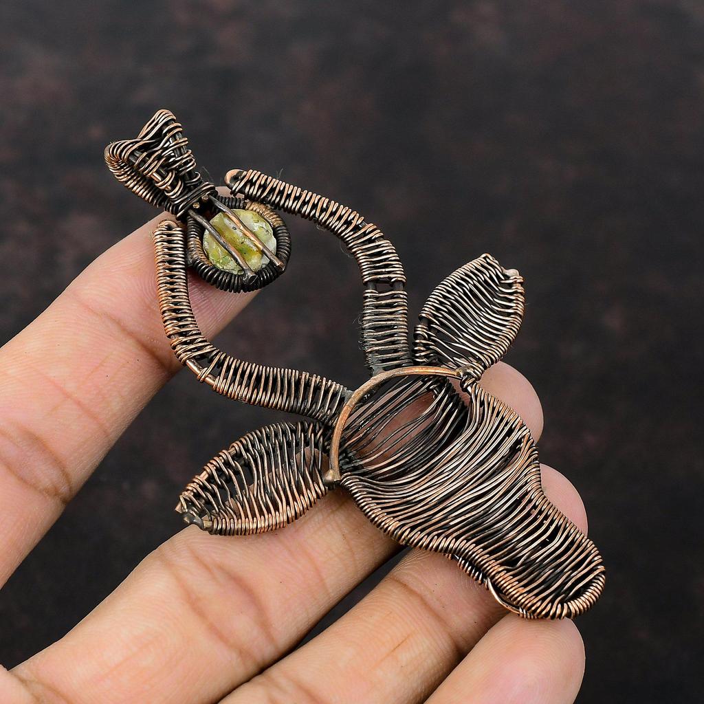 Перламутровый кулон, медная проволока, обернутая драгоценным камнем, кулон в виде головы быка, ювелирное изделие ручной работы, абсолютно новый кулон, обернутый проволокой, ювелирное изделие для подарка