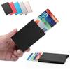 GOtarget Credit Card Holder Solid Color Metal Bank Credit Card Package Business Case Card Box Porte Carte Bancaire