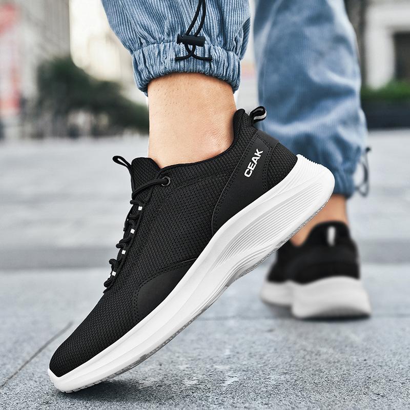 Мужская обувь очень больших размеров, летняя и осенняя повседневная спортивная обувь, а также обувь на толстой подошве из кокосового волокна, сетчатая мужская повседневная обувь