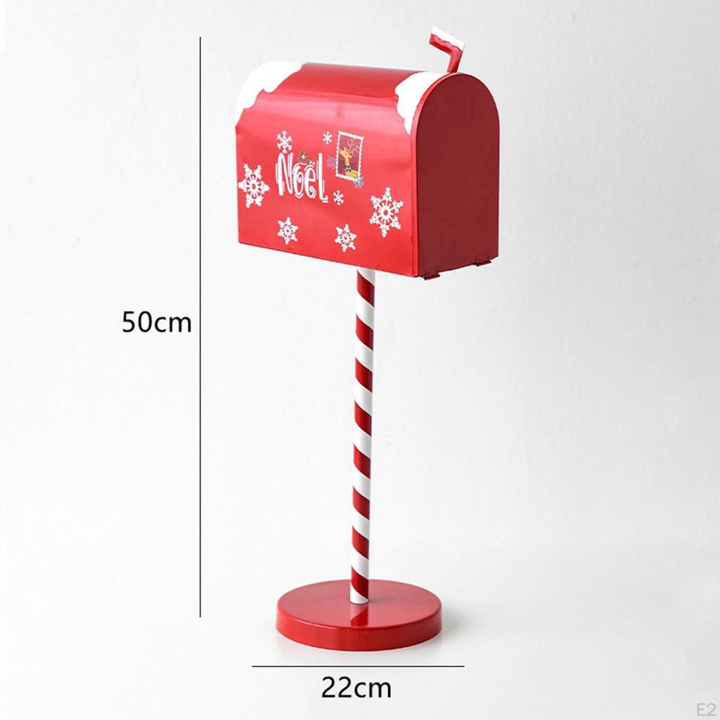 Рождественский почтовый ящик Легко установить Металлический Декоративный Прочный Декор Рождественский Ящик для писем для
