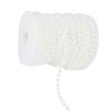 25m Roll Grinding Pearl Wire Beads Garland String DIY Wedding Decoration 6mm(white)