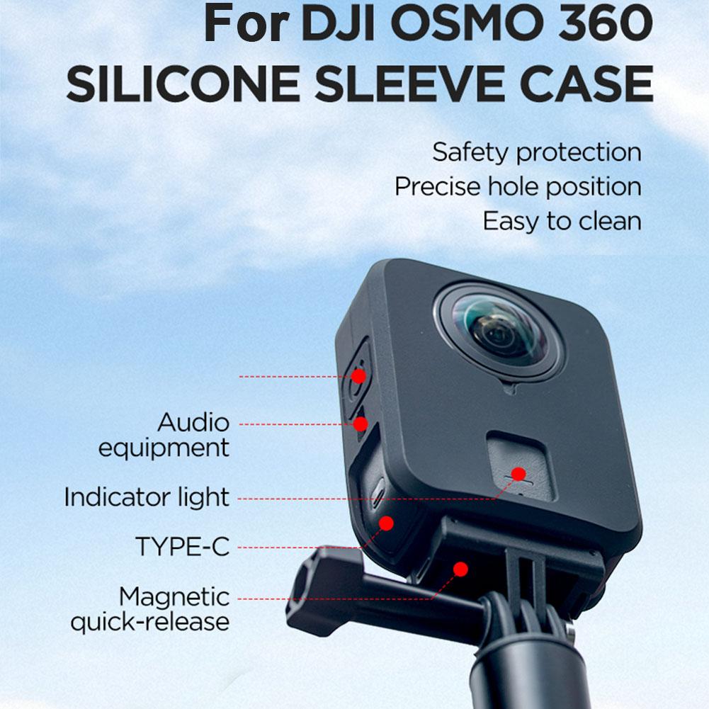 For DJI Osmo 360 Camera Accessories Body Silicone Case Drop-Resistant And Wear-Resistant Washable Sports Camera Protective Cover