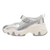 Puma Pulsar Wedge Удобные туфли Мэри Джейн на низкой платформе Повседневные кроссовки для женщин Серый Серебристый 398677-06