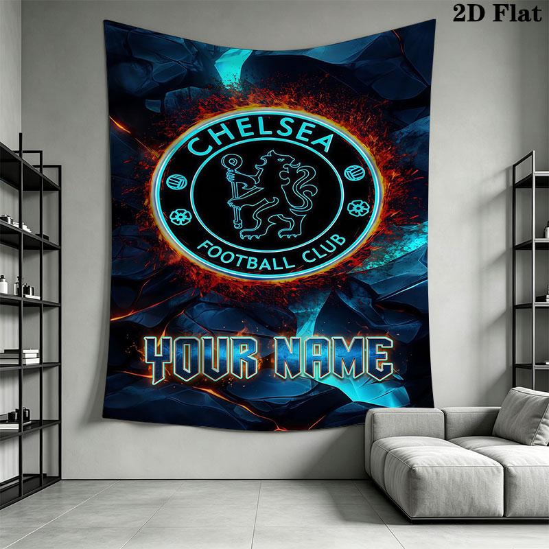 Custom Chelsea Wall Hanging Printed Fabric Blanket Decorative Tapestries for Bedroom Living Room Home Decor