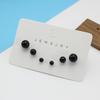 4mm 5mm 6mm 3Pairs Imitation Pearl Jewelry Set Stud Earring for Women Korean Sweet Temperament Brincos Girl Gift