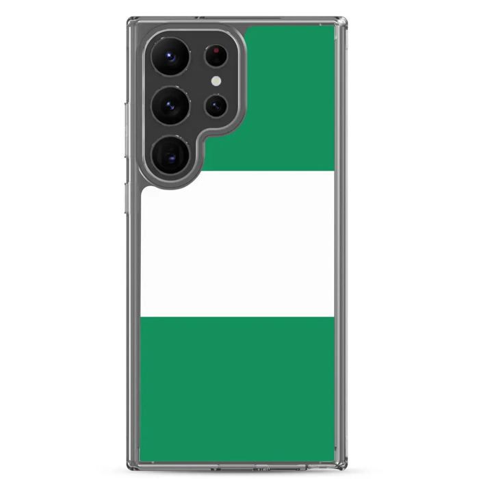 Coque Téléphone - Samsung - Galaxy S10 - Drapeau Nigeria - Souple - Multicolore