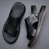 Модные мужские высококачественные повседневные сандалии Летние водонепроницаемые с мягкой подошвой Удобные пляжные туфли Модные мужские шлепанцы двойного назначения для вождения
