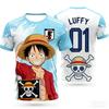 Апан One Piece Луффи Футбольная Майка Мужская Футболка Детская Футбольная Специальная Майка Взрослая Семейная Совместная Быстросохнущая Толстовка