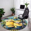 1 шт. Коврик круглый Minions Danger Office, Под офисные стулья Спальня Гостиная Декор для дома a0928123