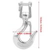 304 Stainless Steel Clevis Slip Hook Safety Hooks  Forklifting, Hoisting, Construction