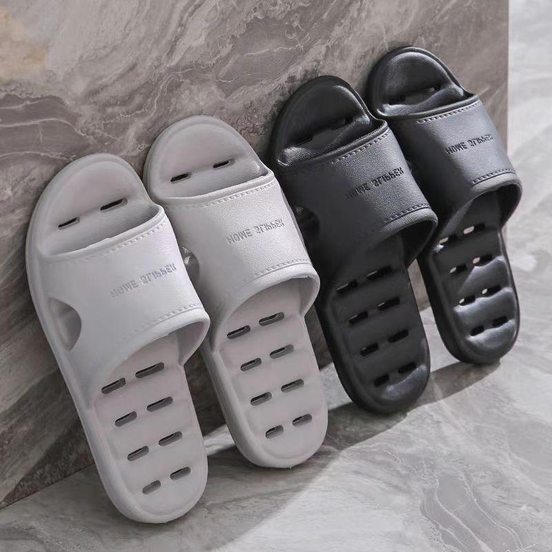 Bathroom Slippers Women's Summer Home Couple Indoor Household Water Leakage Non-slip Bath Quick-drying Cool Slippers Men