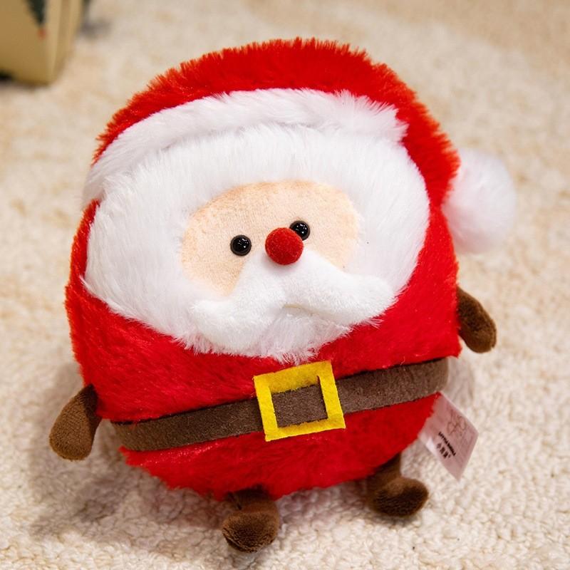 Santa Claus Stuffed Cushion With Soft Plush Fabric And Pp Cotton For Holiday Gifts And Decor