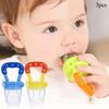 3pcs Baby Fruit Teether Baby Nipple Food Bite Pacifier Birth Infant Silicone Teethers Safe Feeder Bite Food Teether Oral Care