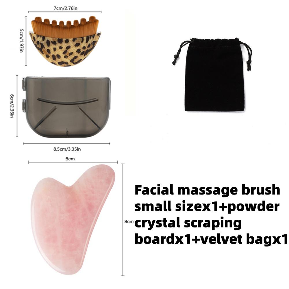 Lymphatic Face Massage Brush -Dry Brushing Contour Tool for Chin/jawline Sculpting | Ergonomic Precision Grip for Fatigue Relief