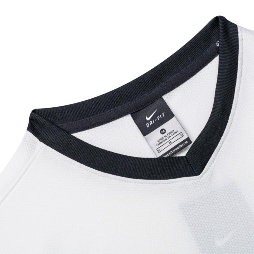 Nike Мужская трикотажная футболка с коротким рукавом Dri-Fit, быстросохнущая, дышащая, топы, белая 448190-100