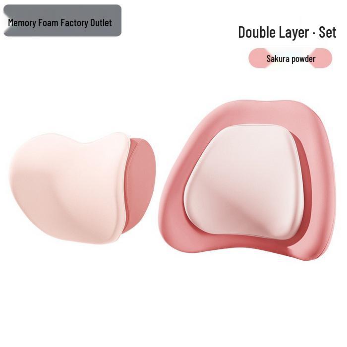 Подушка для сиденья автомобиля из пены с эффектом памяти с поддержкой поясницы и шеи