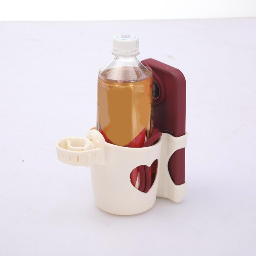 Multifunctional 2 In 1 Baby Stroller Cup Holder Bottle Storage Rack Phone Mount 360 Degree Rotate for Easy Outings