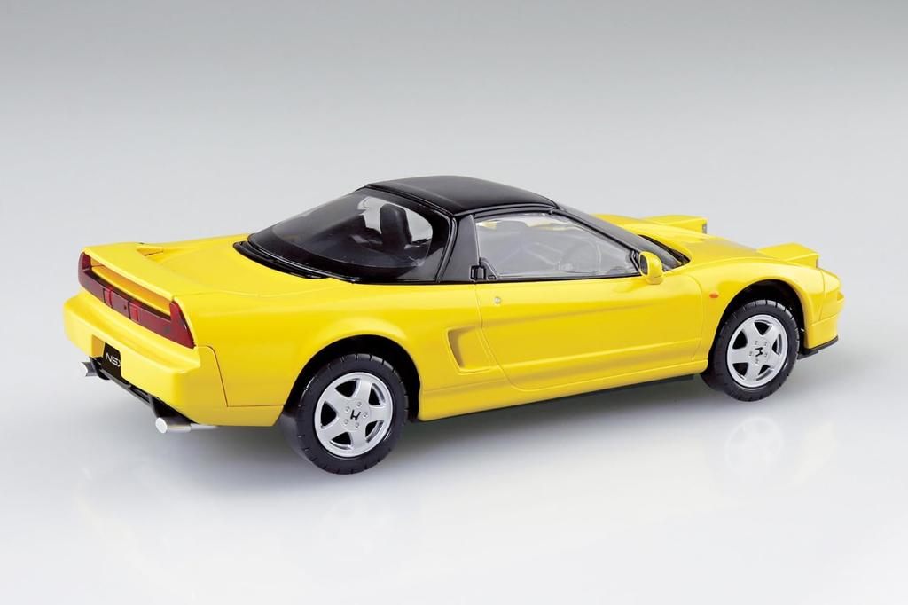 Aoshima Bunka Kyozai Scale Rakupla Snap Kit Honda NA1 NSX Yellow Plastic Model (АОСИМА) 1/32 Нет. 19-IY (Инди Перл) Предварительно окрашенный
