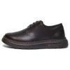 Dr. Martens Leather Round Toe Lace-Up Comfortable Low-Top Casual Shoes Unisex Casual Shoes Black 31669001